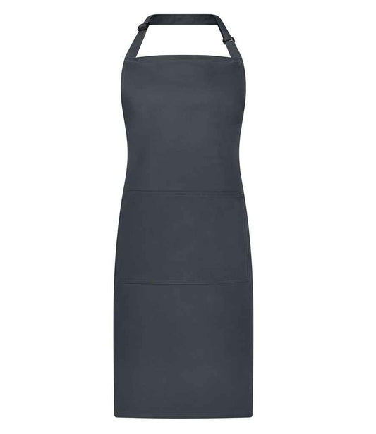 Brand Lab Adjustable Bib Pocket Apron | Charcoal