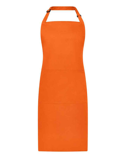 Brand Lab Adjustable Bib Pocket Apron | Orange
