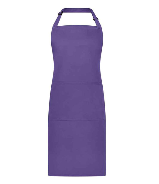 Brand Lab Adjustable Bib Pocket Apron | Purple
