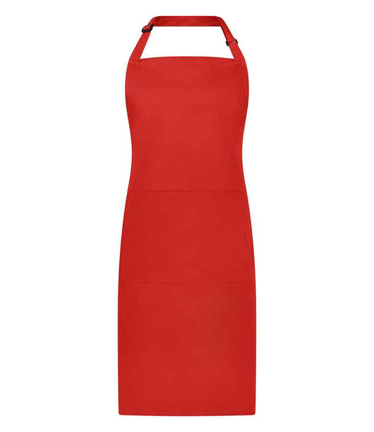 Brand Lab Adjustable Bib Pocket Apron | Red