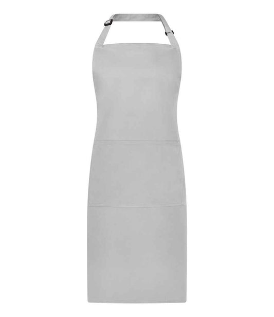 Brand Lab Adjustable Bib Pocket Apron | Silver