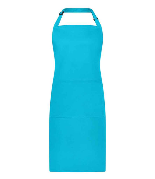 Brand Lab Adjustable Bib Pocket Apron | Turquoise Blue