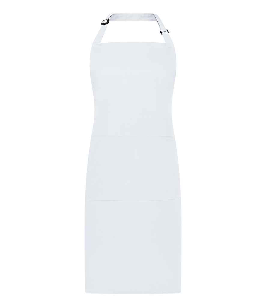 Brand Lab Adjustable Bib Pocket Apron | White