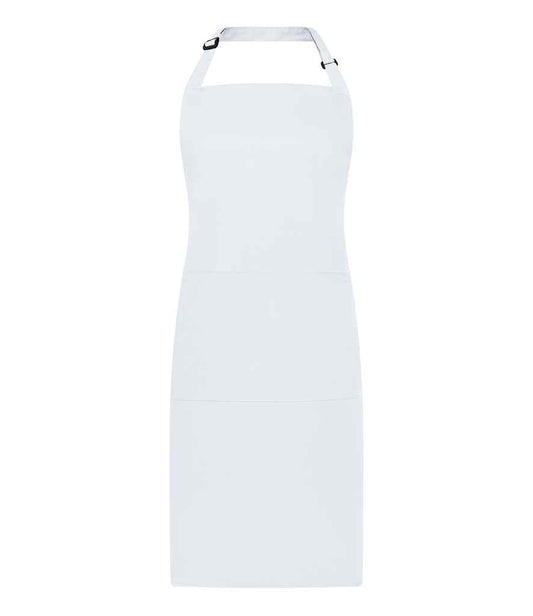 Brand Lab Adjustable Bib Pocket Apron | White