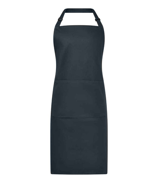 Brand Lab Organic/Recycled Bib Pocket Apron | Charcoal